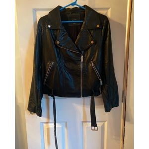 Leather jacket size large